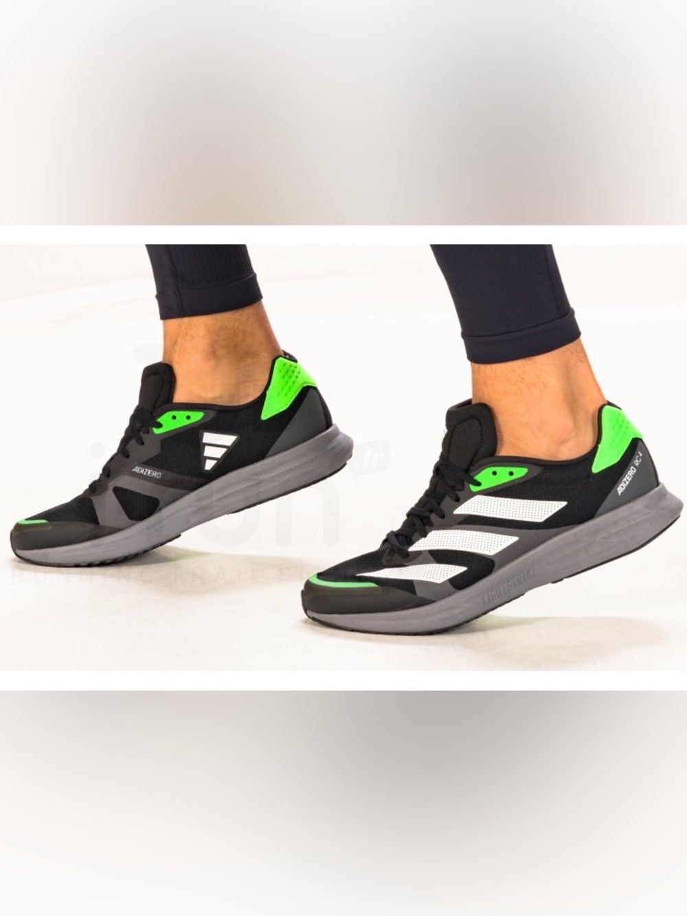 Adizero RC 4 Black White Green Adidas